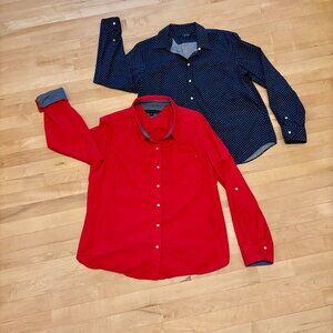2 for $20 / Blue & White Polka Dot Ralph Lauren / Red Tommy Hilfiger - Size XL